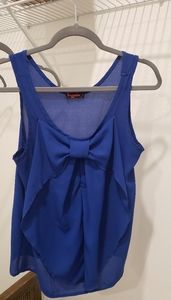 Cobalt blue bow top